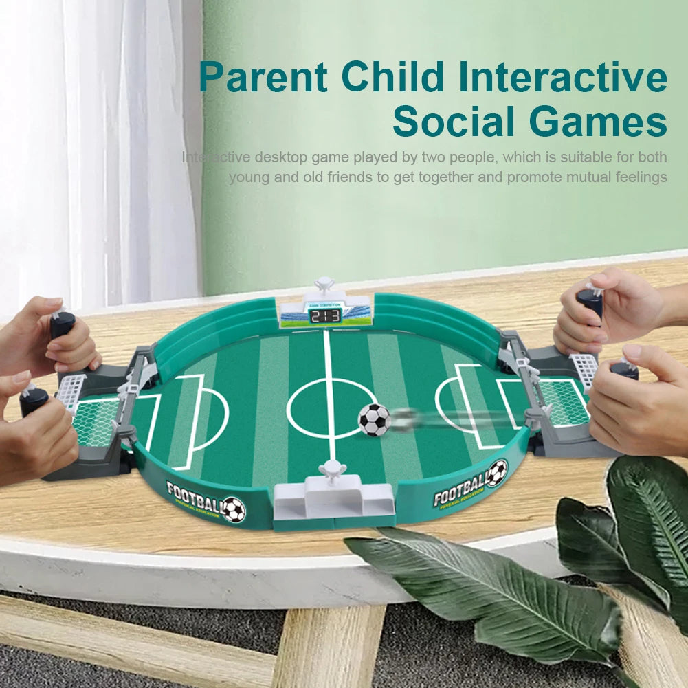 Mini Table Soccer Game Easy Installation Interactive Soccer Game Safe Sturdy Football Parent-Child Game for Children Party Gifts