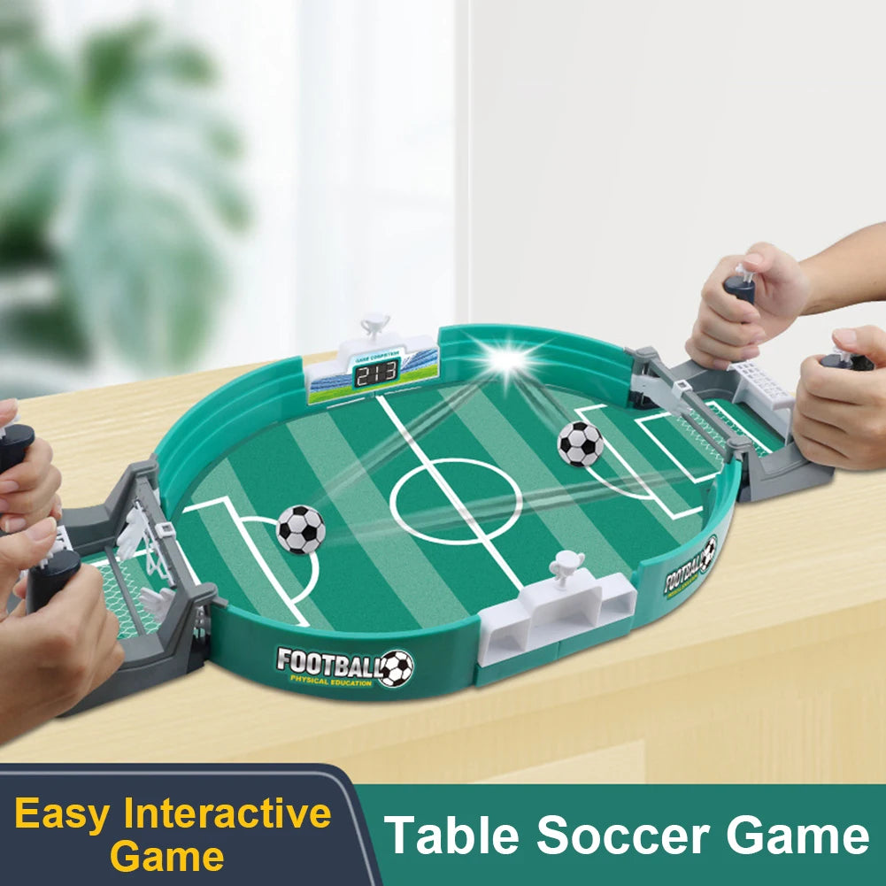 Mini Table Soccer Game Easy Installation Interactive Soccer Game Safe Sturdy Football Parent-Child Game for Children Party Gifts