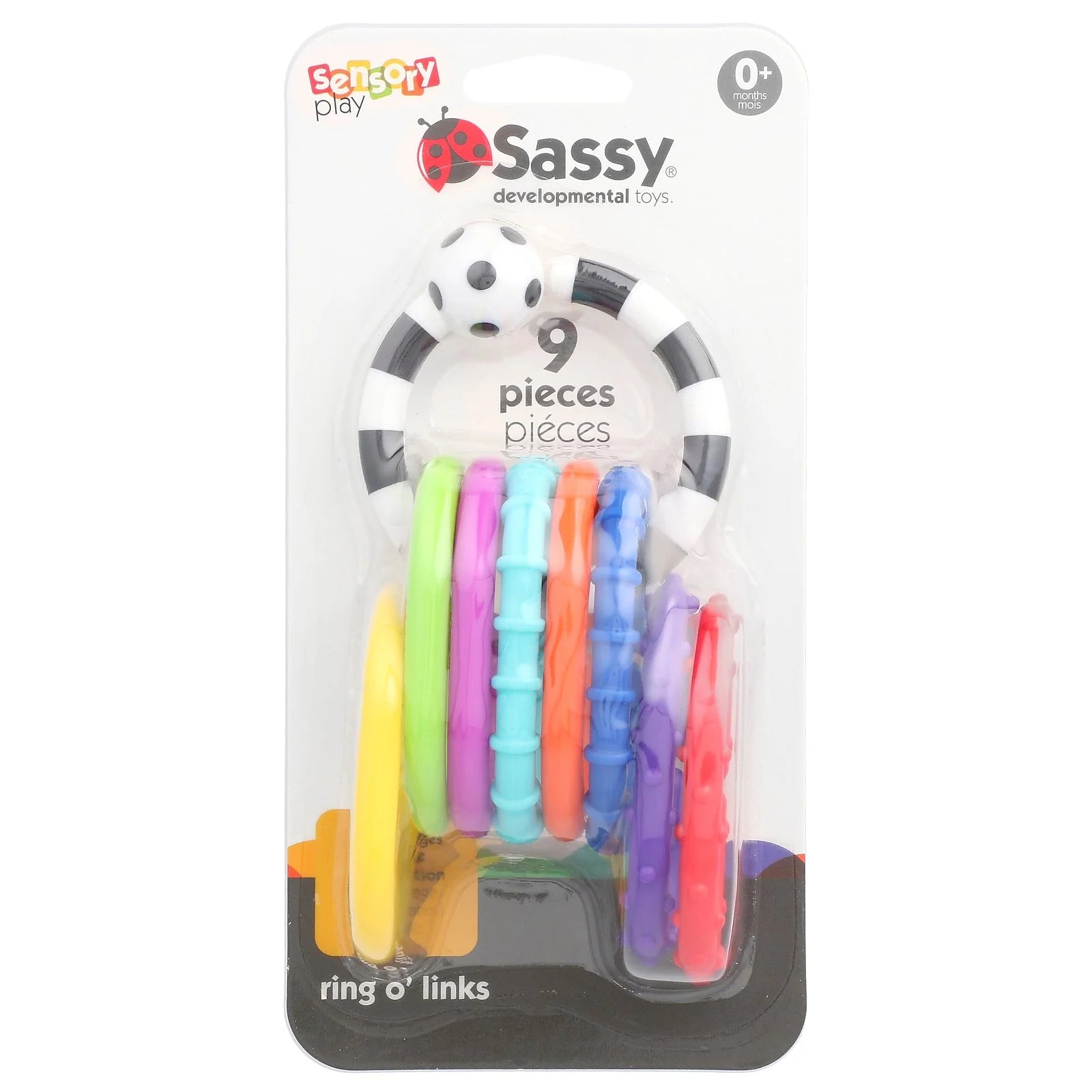 Sassy Ring O Links 9 Piece Set Multicolor/Assorted Toy Links