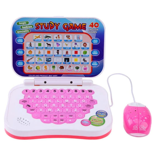 Bilingual Early Educational Learning Machine Kids Laptop Toys with Mouse