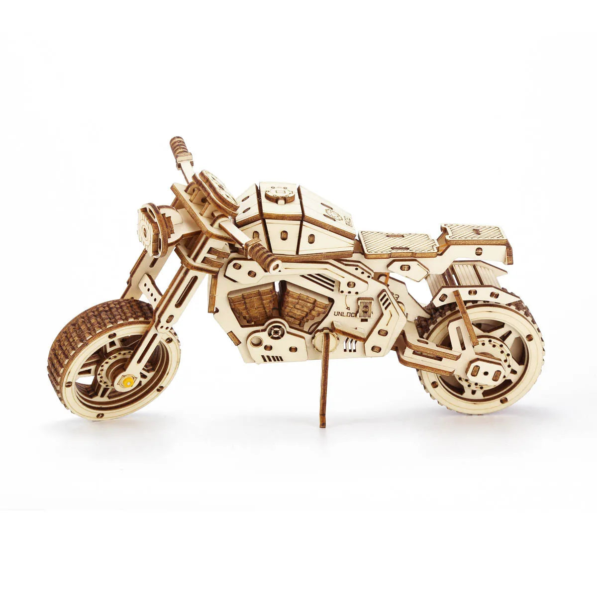 3D Wooden Motorcycle Puzzles Toys Children Assembling Blocks DIY Mechanical Motorbike Car Models to Build Boys Constructor Gift